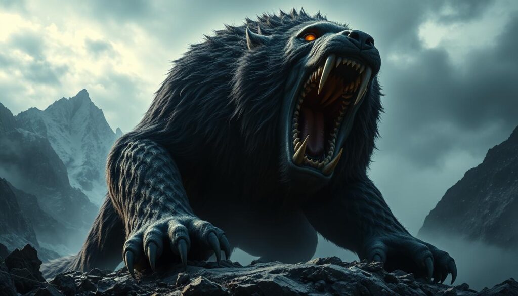 FENRIR dalam mitologi Nordik FENRIR dalam mitologi Nordik