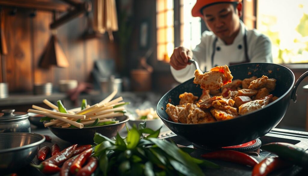 proses memasak Ayam Tangkap proses memasak Ayam Tangkap