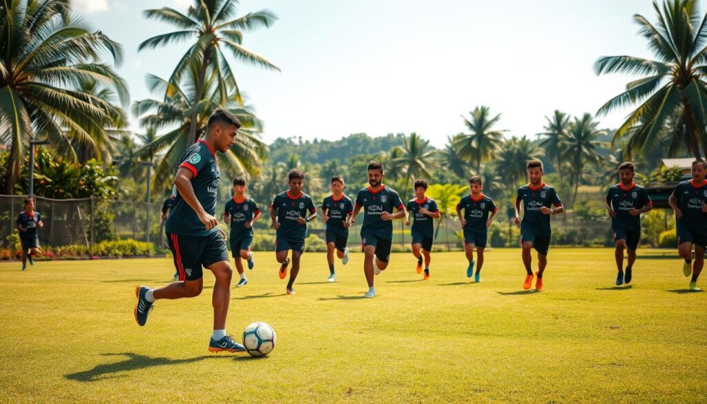latihan tim Bali United FC